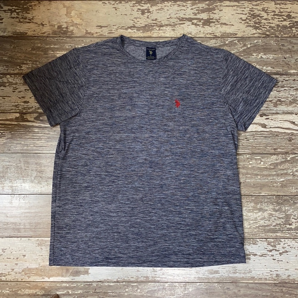 Heathered Blue U.S. Polo Assoc. Tee Shirt Size L